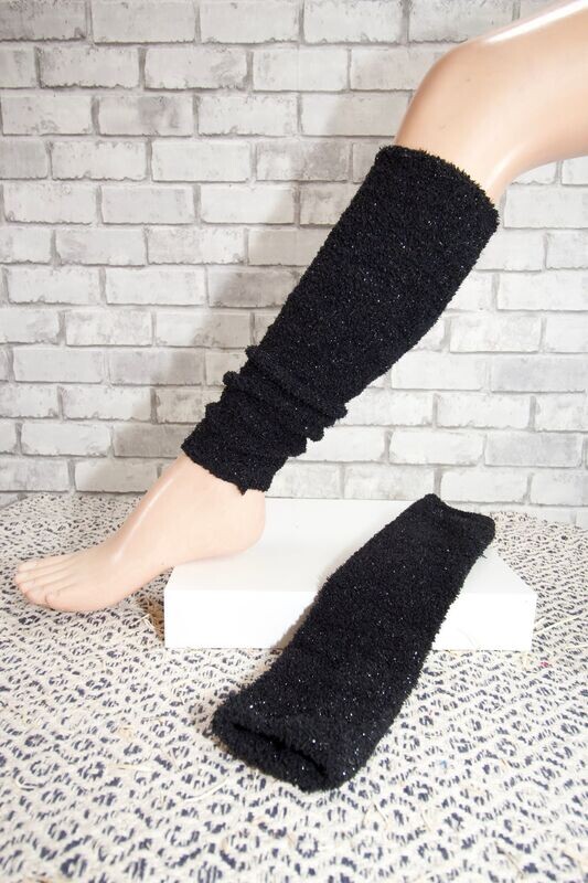 guêtre femme noir paillettes taille unique