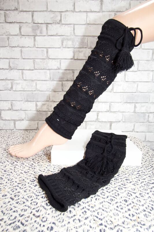 guêtre femme noir brillant taille unique
