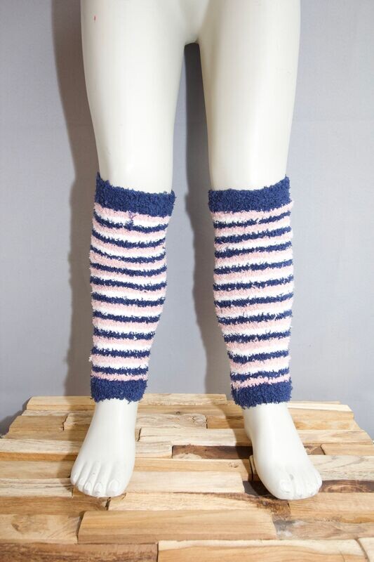 guêtre fille bleu rose rayer taille unique
