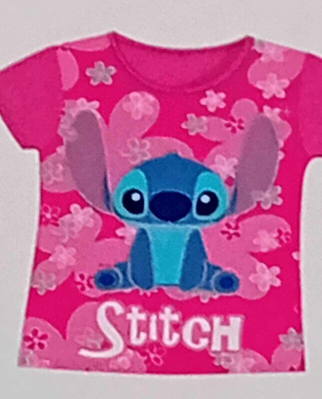 tee shirt stitch rose foncé