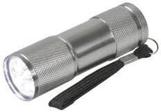 Mini-lampe torche aluminium 9 LED super bright