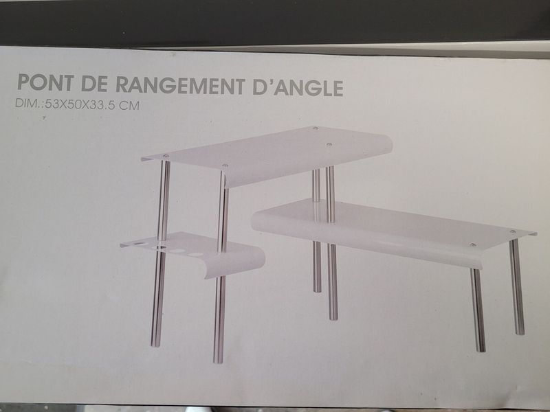 pont de rangement d'angle