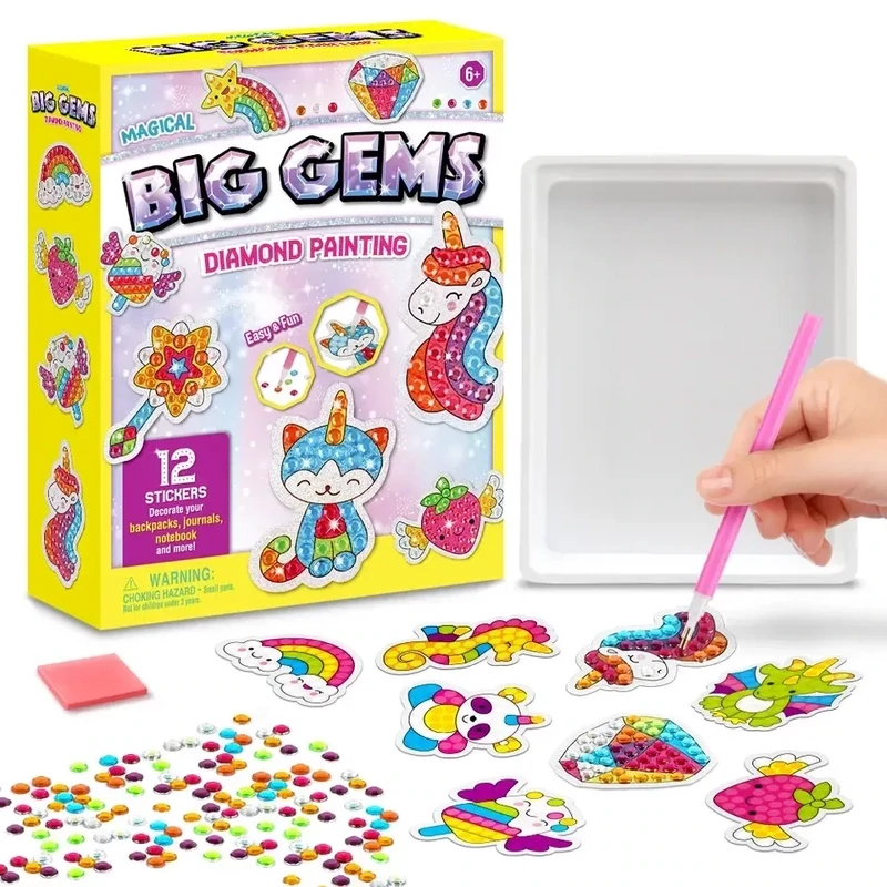 Arts and crafts supplies for kids Big Gem Diamond arts and crafts kids toys for girl