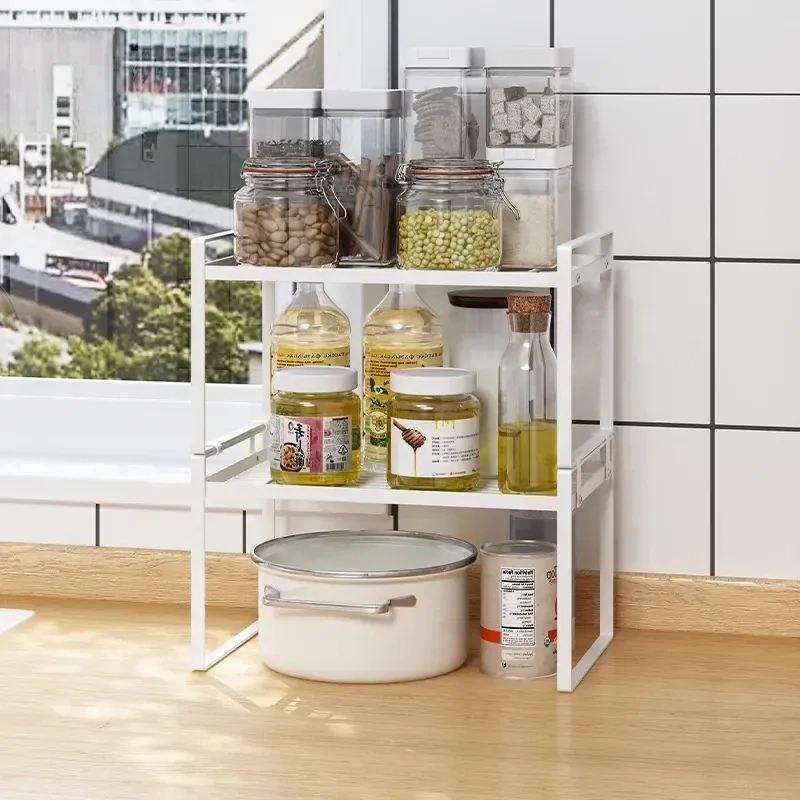 Hot selling Detachable Multipurpose Effective space saving storage rack house hold products for kitchen