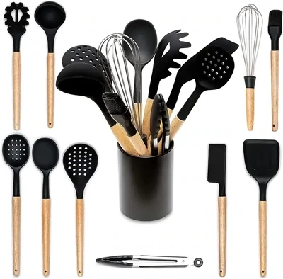 Cheap price kitchen tool utensil set silicone household kitchen utensils set house hold products kitchen utensil