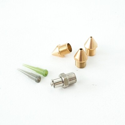 WASP LDM 3.0 Set of Brass Nozzles, Lock Adaptor & Conical Nozzles