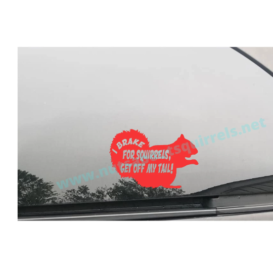 I Brake for Squirrels Vinyl Decal