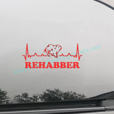 Vinyl Groundhog Rehabber Decal