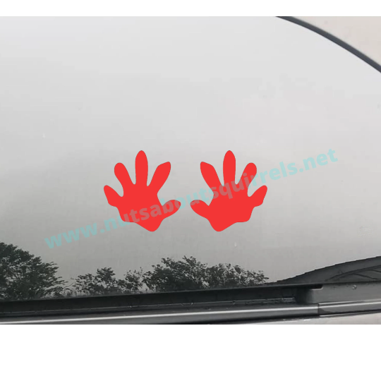 Opossum Paw Print Vinyl Decal