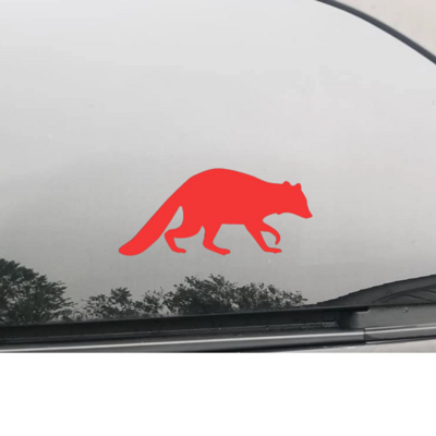 Raccoon Silhouette Vinyl Decal