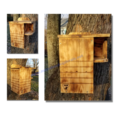 Squirrel Nesting Box w/ Scorched Finish