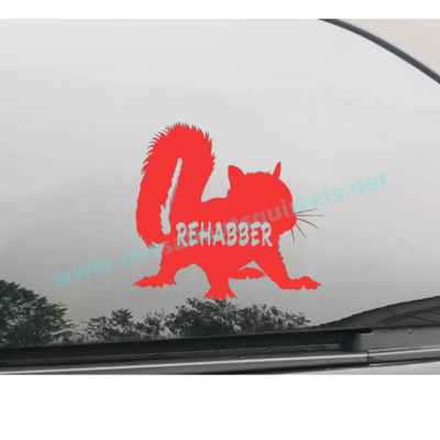 Baby Squirrel Rehabber Vinyl Decal