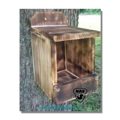 Bird Roosting Box w/ Scorched Finish