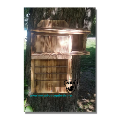 Squirrel Nesting Box w/ Scorched Finish