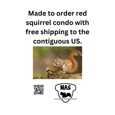 Deluxe Red Squirrel Nesting Box