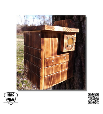 Southern Flying Squirrel House w/ Scorched Finish