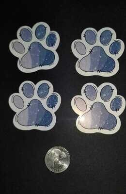 Set of 12 Dog Paw Print Stickers