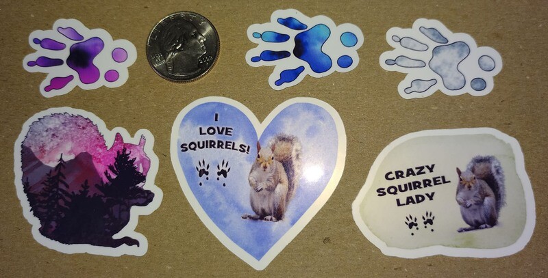 Set of Squirrel Stickers