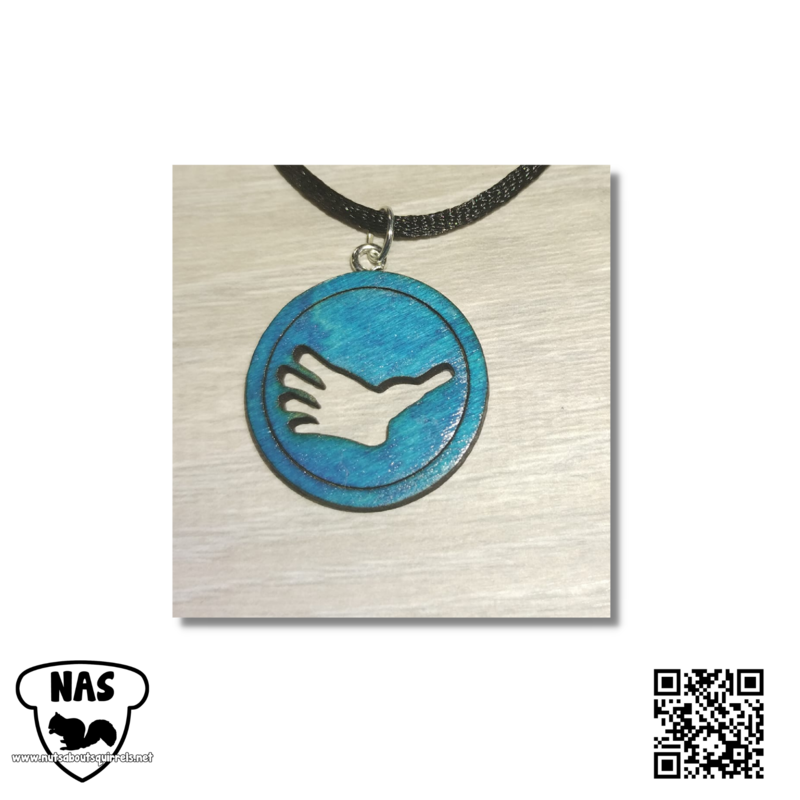 Opossum Paw Print Necklace