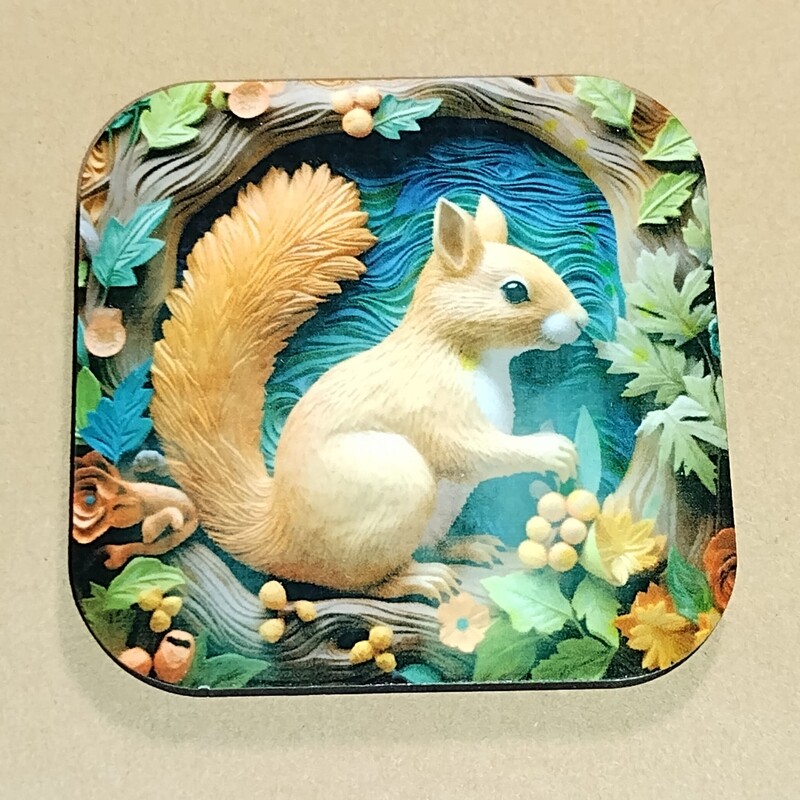 Set of Two Squirrel Magnets