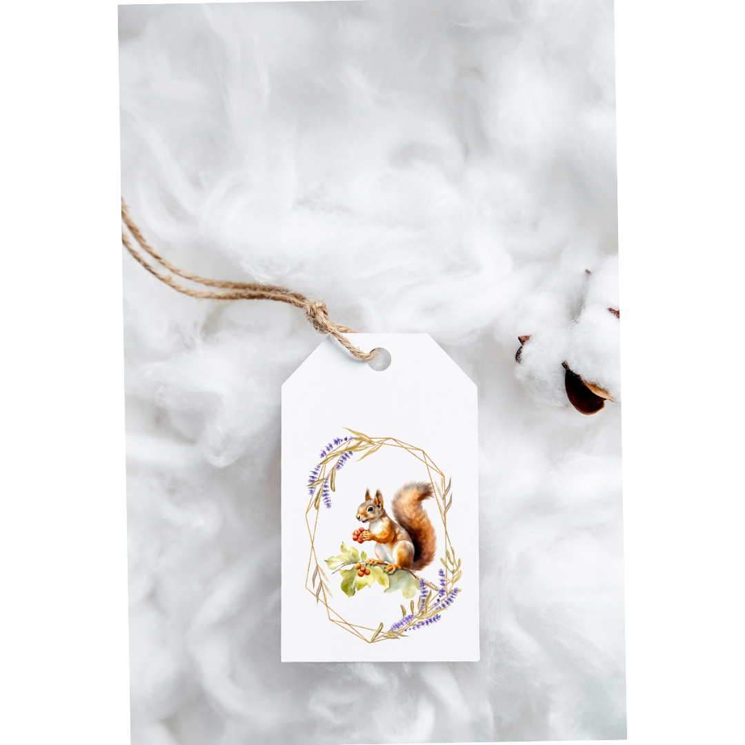 Squirrel gift tags