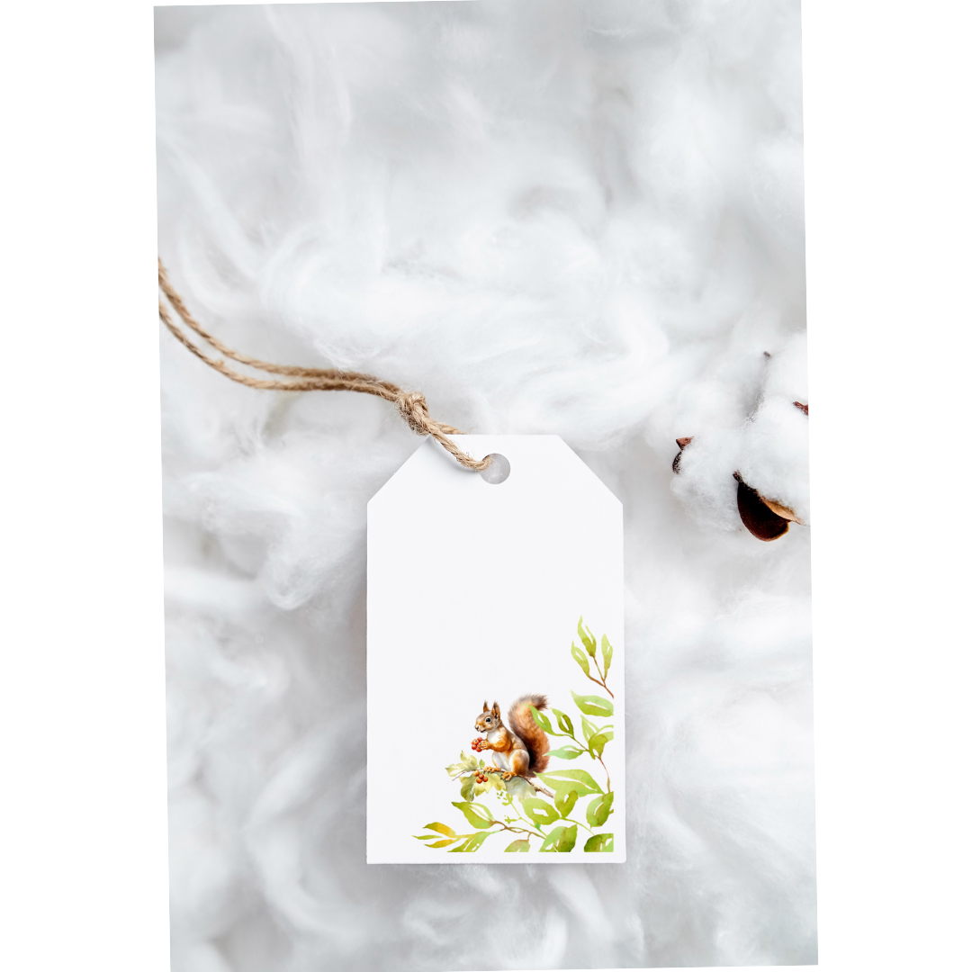 Squirrel gift tags