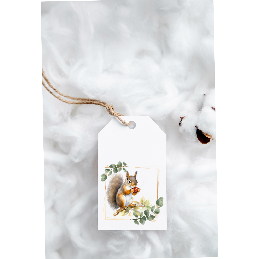 Squirrel gift tags