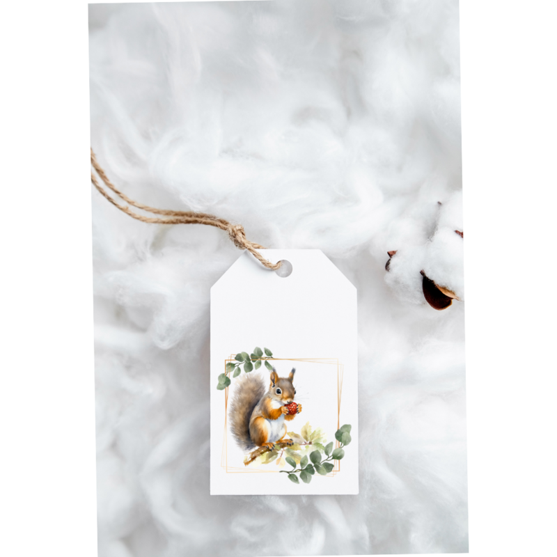Squirrel gift tags