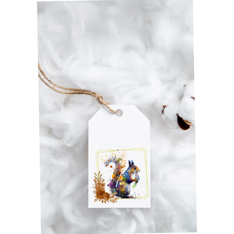 Squirrel gift tags