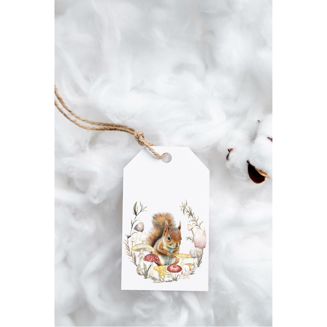 Squirrel gift tags