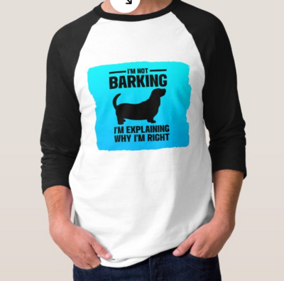 Basset Hound Raglan T Shirt