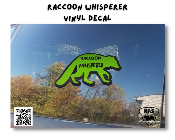 Raccoon Whisperer Two Tone Vinyl Decal