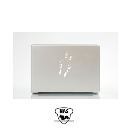 Chinchilla Paw Prints Vinyl Decal
