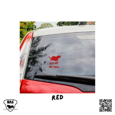Get Off My Tail Vinyl Rat Decal