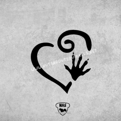 Raccoon Paw Print Vinyl Decal