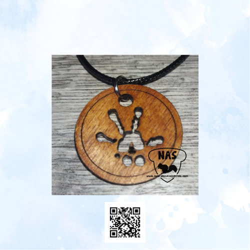 Rat Paw Print Necklace