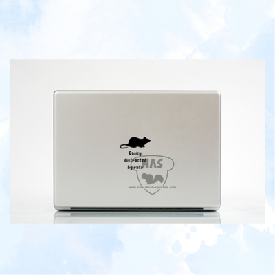 Easily Distracted by Rats Vinyl Decal