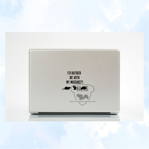 I&#39;d Rather be with my Mischief Vinyl Rat Decal