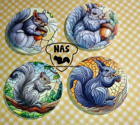 Ceramic Squirrel Coaster Set
