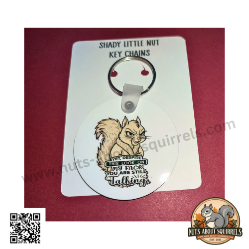 Gladys&#39;s Despite the Look on my Face, You&#39;re Still Talking Key Chain &amp; Cranky Sticker Bundle