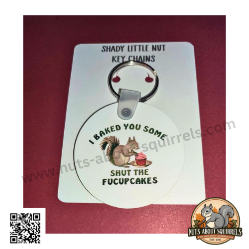 Gladys&#39;s I Baked You Some Shut The Fuckupcakes Key Chain &amp; Cranky Sticker Bundle #1