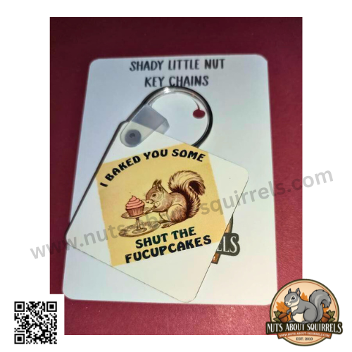 Gladys&#39;s I Baked You Some Shut The Fuckupcakes Key Chain &amp; Cranky Sticker Bundle #3