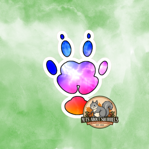 Guinea Pig Paw Print Sticker
