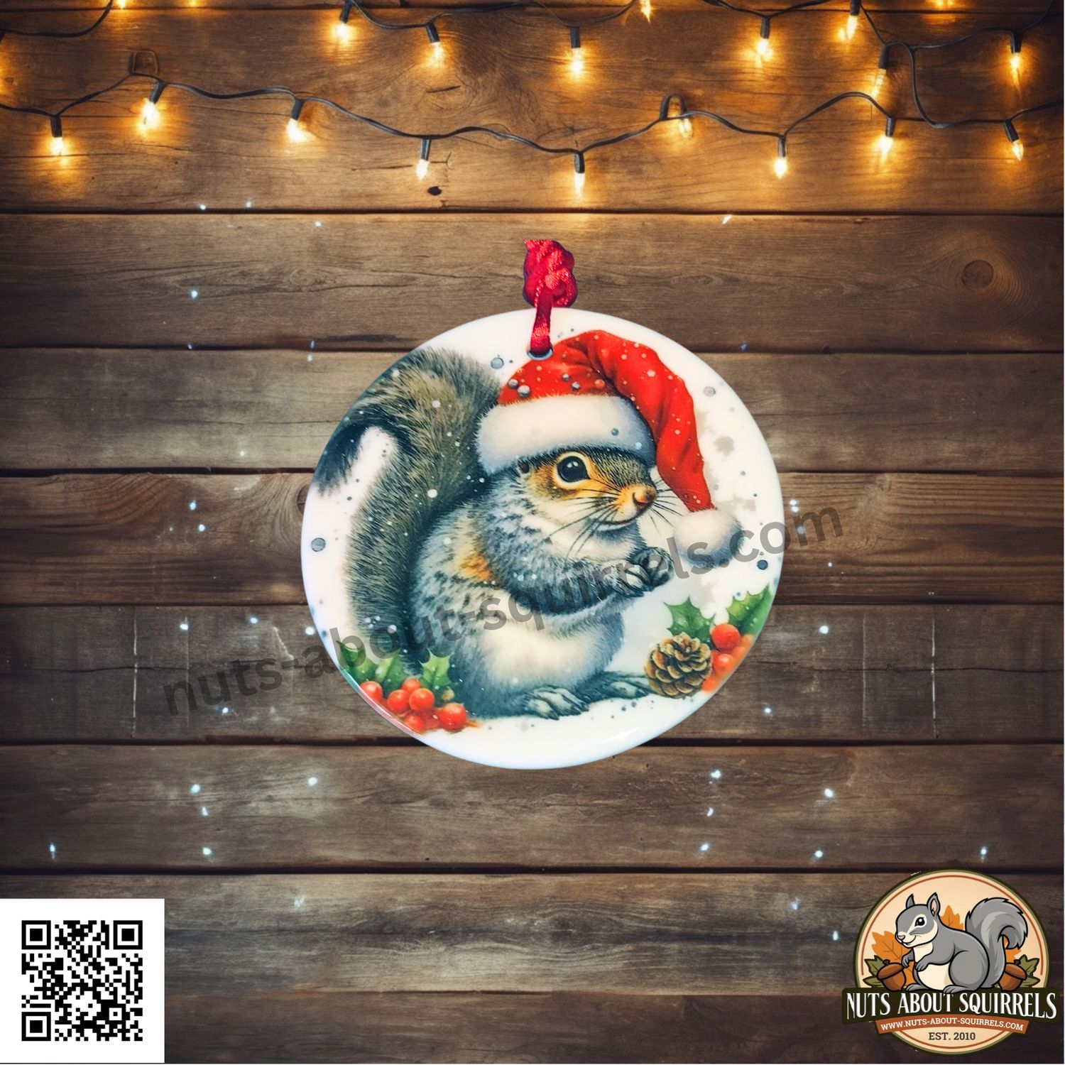 Ceramic Squirrel Ornaments