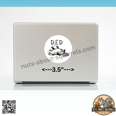 3.5&quot; Funny Opossum Sticker – Opossum Decal for Laptops, Journals, Car Window. &amp; More