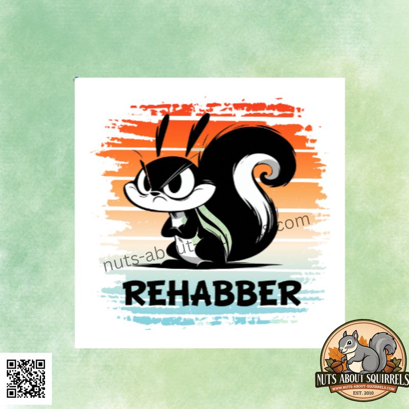 Squirrel Rehabber- Full Color Squirrel Sticker