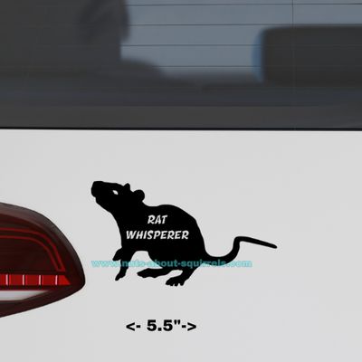 Rat Whisperer Vinyl Decal