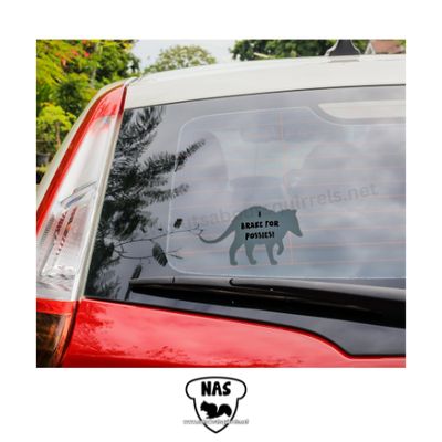 I Brake for Possies! Two Tone Vinyl Decal