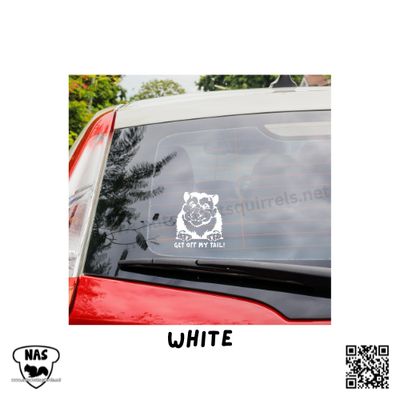 Get Off My Tail! Vinyl Opossum Decal