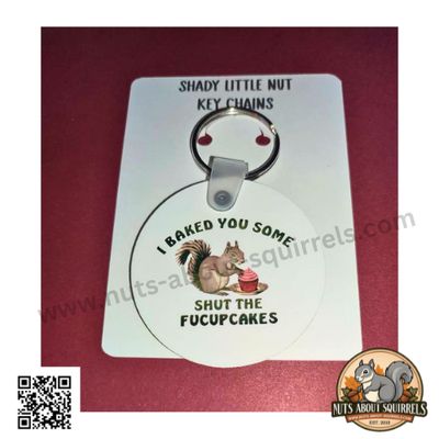 Gladys's I Baked You Some Shut The Fuckupcakes Key Chain &amp; Cranky Sticker Bundle #1